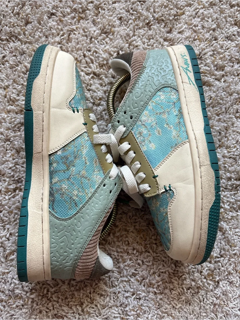 GalArtsy Van Gogh Almond Blossoms Inspired Sneakers Size EU 37 US 6